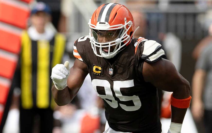 Browns' Myles Garrett dealing with foot, Achilles and thigh injuries: 'An injured animal is the fiercest'