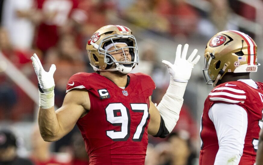Nick Bosa’s post-game hat message violated plain language of NFL rules