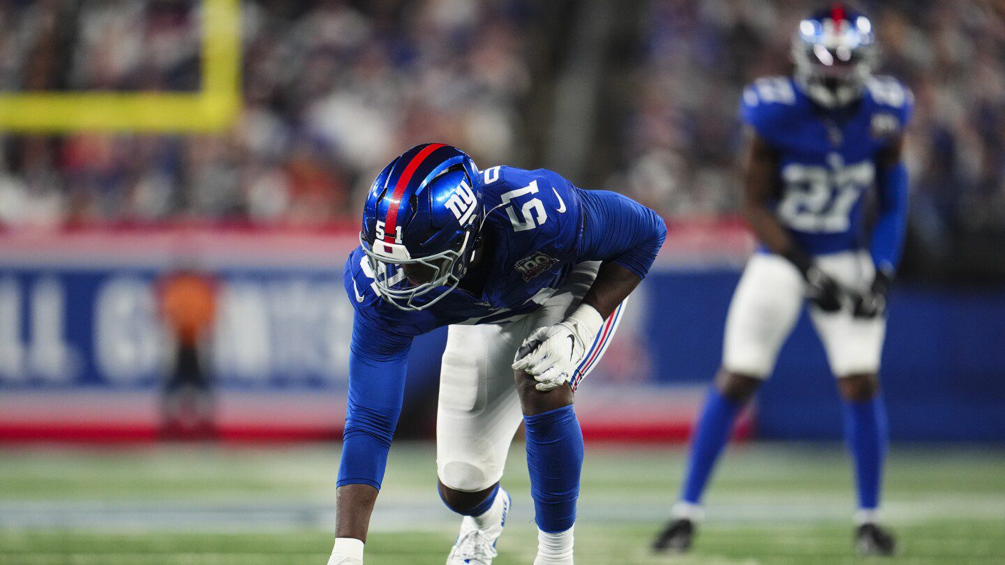 Giants put Azeez Ojulari on IR, claim Greg Dulcich off waivers