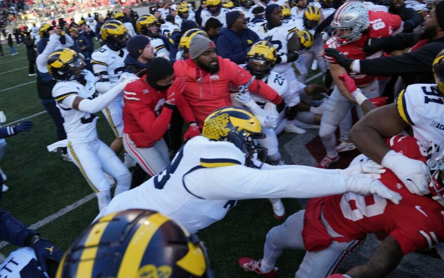 Big Ten will fine Michigan, Ohio State $100,000 each for Saturday’s post-game melee