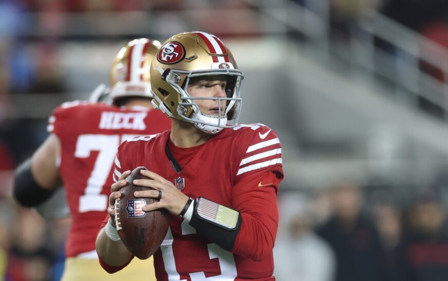 Brock Purdy’s second TD pass gives 49ers 14-6 lead