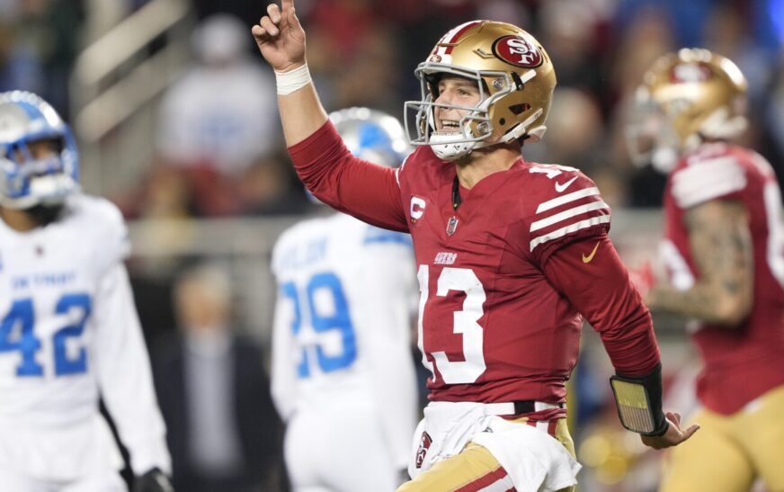 Monday Night Football: 49ers run over Lions defense, lead 21-13 at halftime