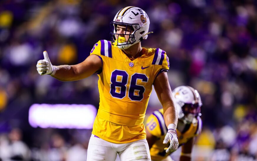 As the son and nephew of All-Pros, LSU tight end Mason Taylor gets plenty of family advice