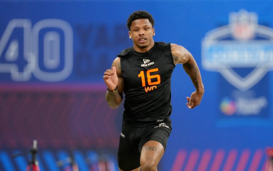 Matthew Golden runs the fastest 40-yard dash at the 2025 NFL Scouting Combine