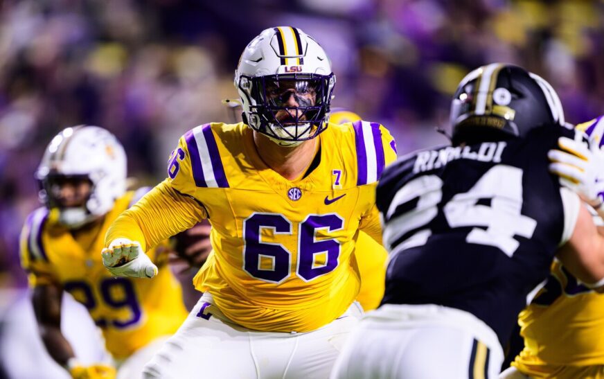 Mike Vrabel: You have to view Will Campbell as a left tackle