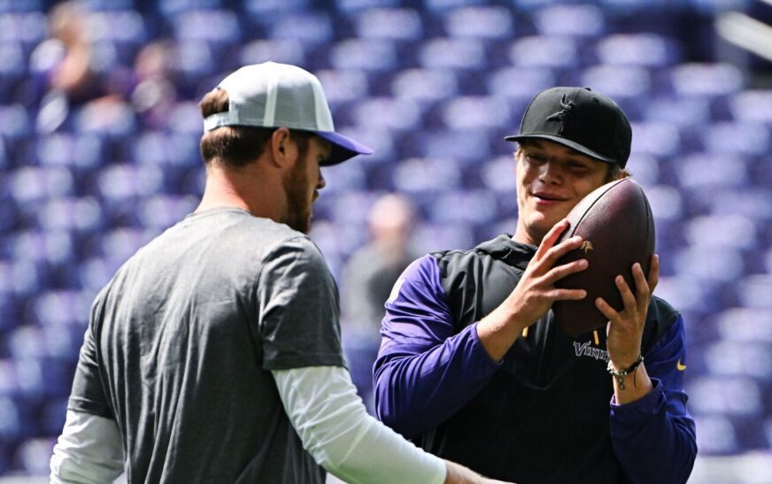 J.J. McCarthy learned what it means to be “a true pro” from Sam Darnold