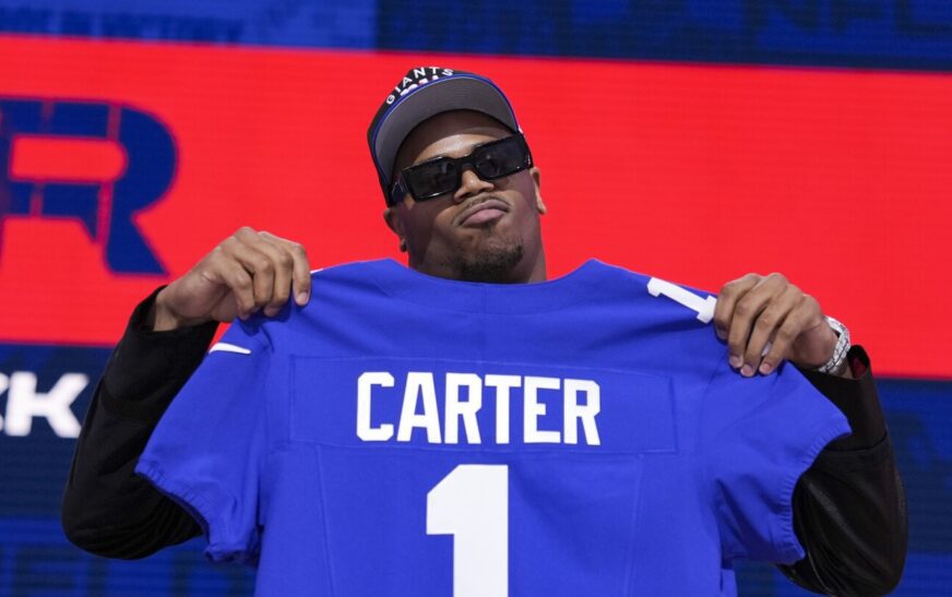 Abdul Carter received a prank call, too