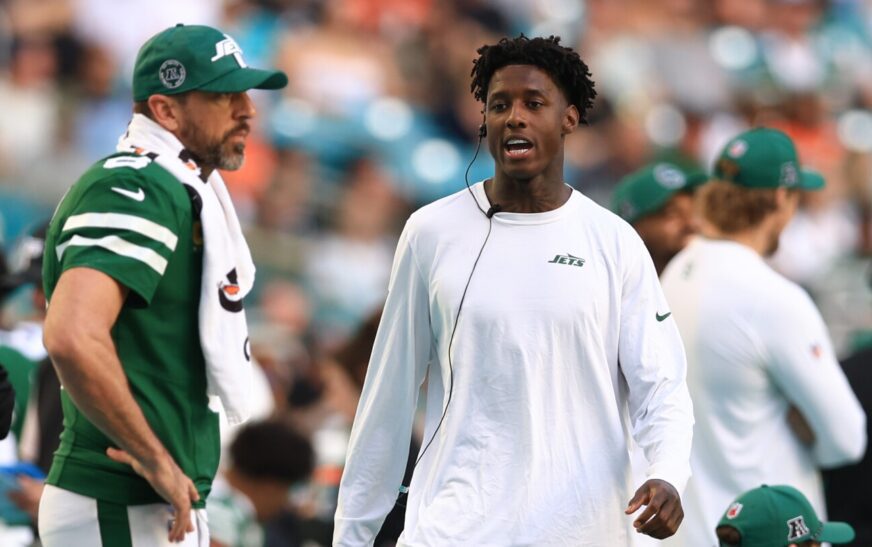 Sauce Gardner “looking forward to the challenge” of facing Aaron Rodgers