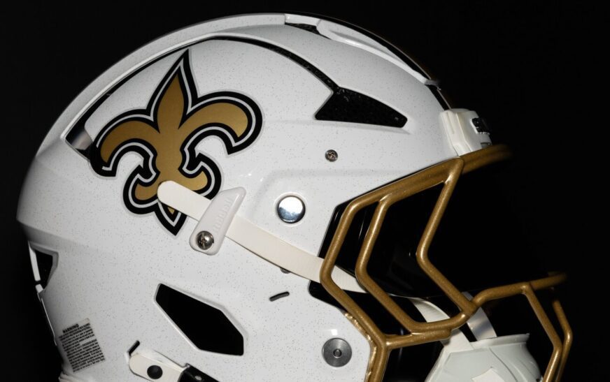 Saints unveil alternate white helmets