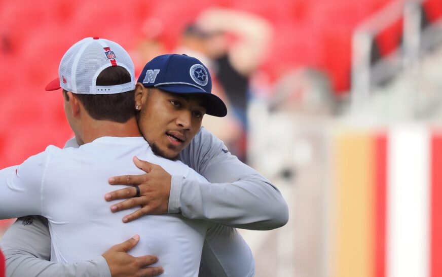 Brock Purdy still wishes the best for Trey Lance